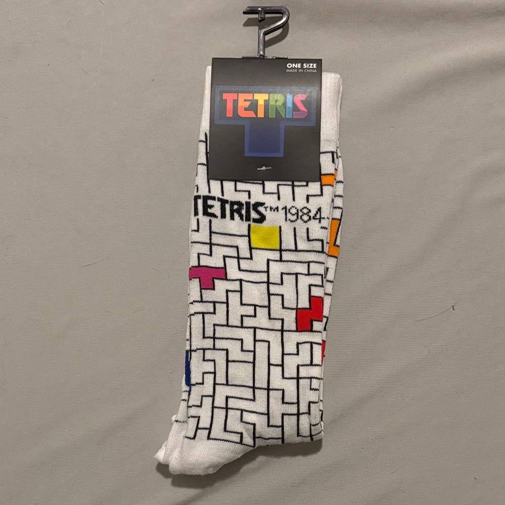 NWT Official Tetris White Socks